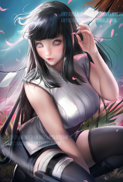 sakimichan:  Hinata painting &lt;3NSFW/Normal versions, psd, high-res JPG, Vid process ►https://www.patreon.com/posts/3011629