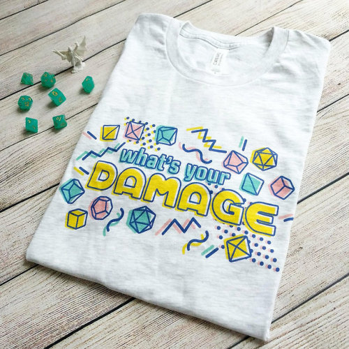 irrel:My D&amp;D new shirts are up in my shop now :D The designs are inspired by the Memphis sty