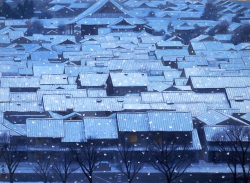 furtho:Kaii Higashiyama‘s Year End Snow, Kyoto, 1968 (via here)