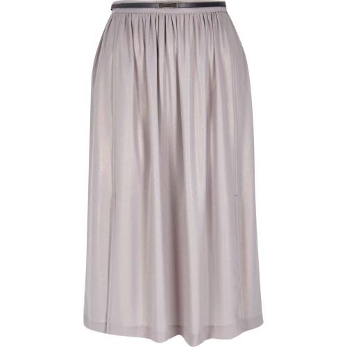 Light pink metallic split midi skirtYou&rsquo;ll love these Skirts. Promise!