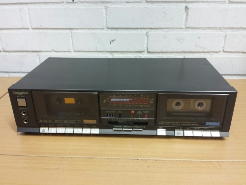 Technics RS-B11W Stereo Double Cassette Deck, 1984
