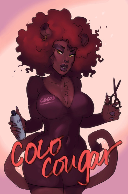 cinnabunnyyy:  Coco Cougar (Dark Chocolate) is a retired adult film actress and ex-dancer who owns CoCo Creme Salon & Spa. During her time as an entertainer, she was known for taking several girls under her wing, including Cinnabunny. As one of the