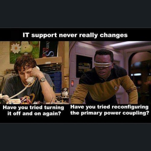 #lol #IT #itcrowd #startrek #meme #offandon #funny