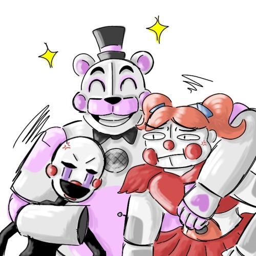 Had a funtime talking to the besties earlier so i drew some of our fave animatronics <3They sure 