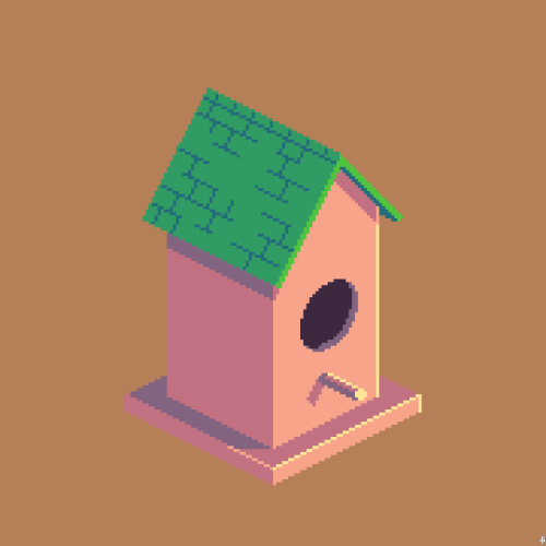 285.2 Bird housestarted this before the theme came out bc I Wanted to Pixel and i got impatient lol