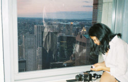 tensixninefour:  Top of the Rock, July 2014. Photo of me by whyarewe Just spent the weekend in the mountains with three of the best people in the world. We hiked, made breakfast and dinner together and played board games. I’ve now come home to having