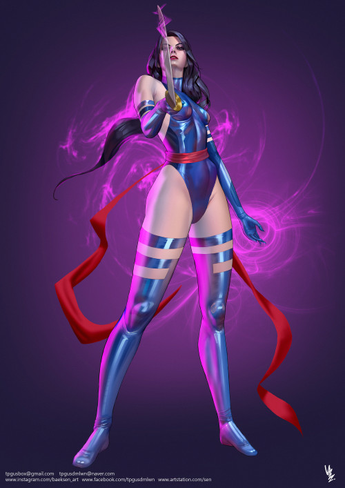 【MARVEL】 PSYLOCKE_Baek Sen Sen Baek www.artstation.com/artwork/B1rz2A