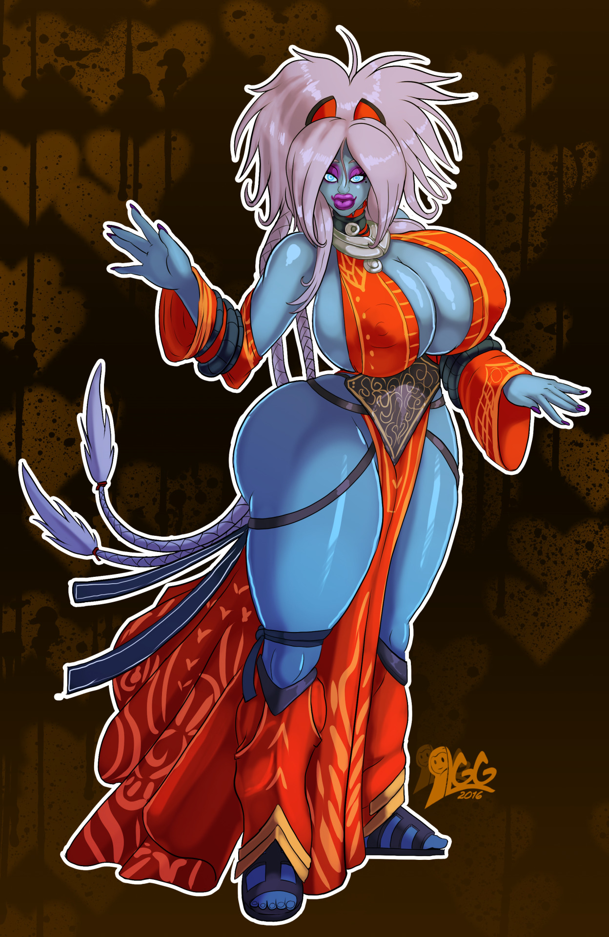 lurkergg: Freya dressed as Seoni The Halloween pic I did for a patreon Halloween