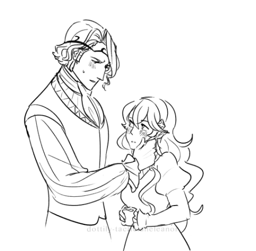 tacticianeleanor:awkward xander and kamui scribble dump from my twitter 