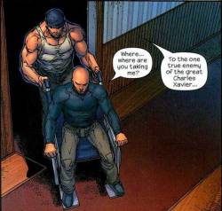 thatsreallyproblematic:  i-beg-your-partition:  thatsreallyproblematic:  akathenerd:  sassclops:  FUCK I CANT STOP LAUGHING  What the shit omg  I NEED MORE CONTEXT  thatsreallyproblematic The dude throwing Professor X down the stairs is Sinister. The