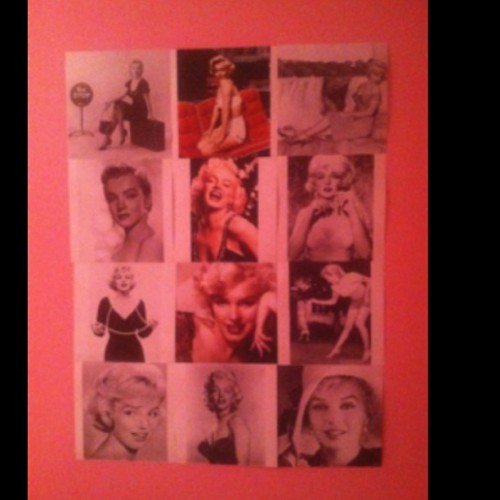 My bedroom wall of Marilyn 💋 #bedroom porn pictures