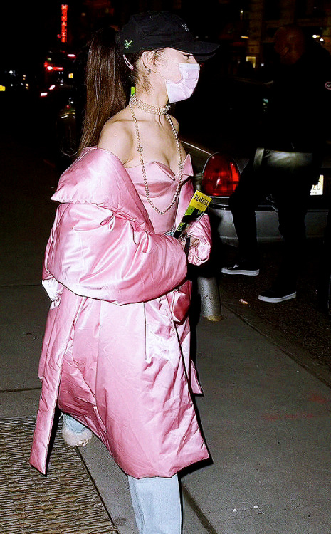 Ariana out in New York City, February 19th, 2022