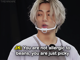 History Of Taehyungs (fake) Bean Allergy 