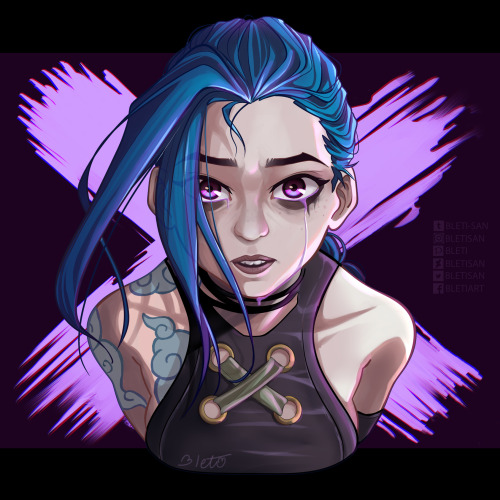  Jinx from ArcaneFanart by Bletisan 