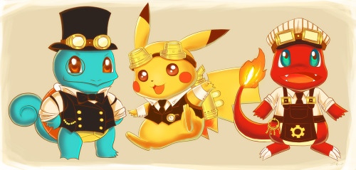 Steampunk Pokemon by dreamwatcher7