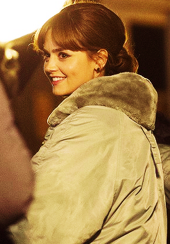  jenna louise coleman filming doctor who 