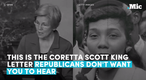 the-movemnt:  Elizabeth Warren read Coretta Scott King’s letter on Facebook Live