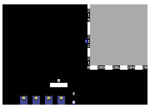 Source
“Bobo 2” by JamiK (1996)
[BOBOII.ZZT] - “Mental Hospital”
Play This World Online