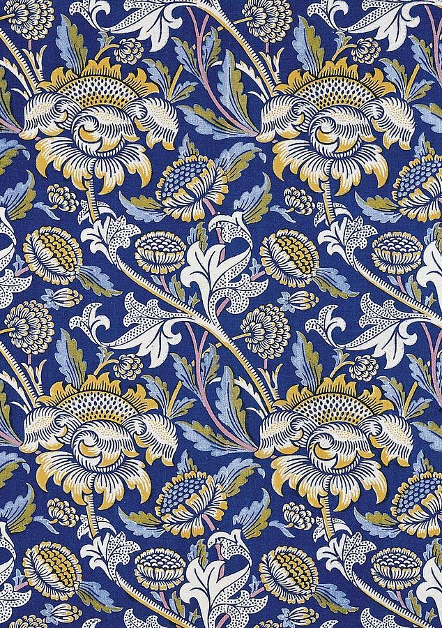 huariqueje:  William Morris designs  British 1834-1896 - -Tulip and Willow,  1973