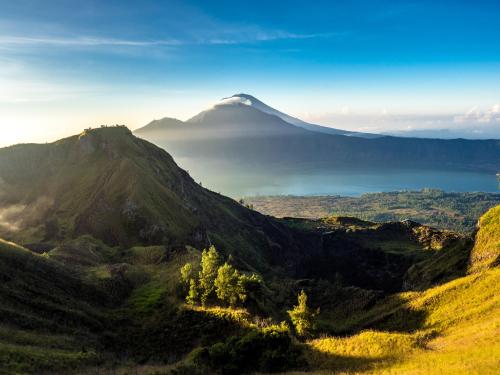 Mt Agung from Mt Batur, Bali  Once in a life time chance to win an amazing Villa in Bali. IMXBeast -