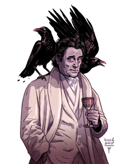 geekynerfherder:  ‘American Gods’ by David M Buisán.Available as prints from his Society6 webstore.