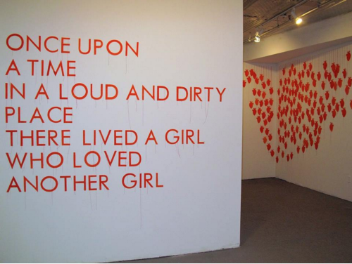 lesbianartandartists:Gwen Shockey, The Continuation of Life (installation view), Amos Eno Gallery, 2