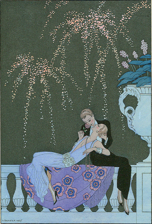 “Le Feu” (or The Fire) by George Barbier(1925) 