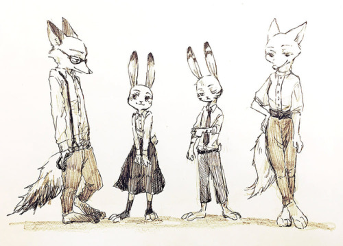 bluelightenterprises: Looks like fashion spreads from GQ and Vogue for mammals. Artist:  Noko o