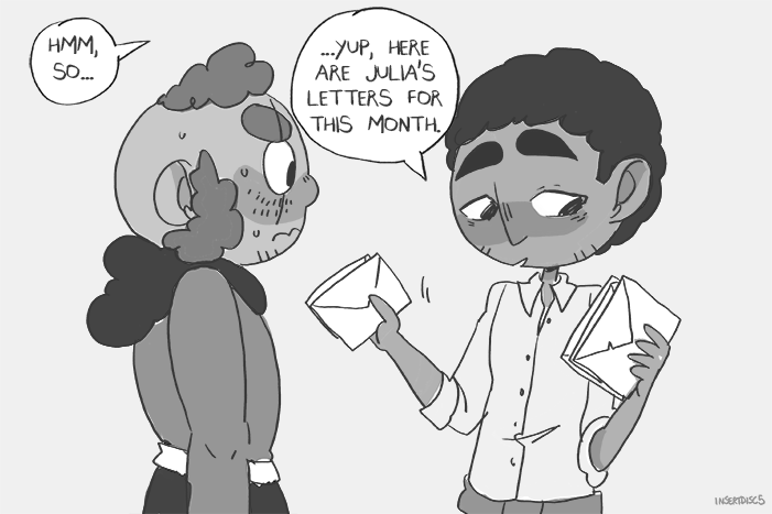 insertdisc5:   ok but concept: kravitz acting as a mailman sometimes and passing