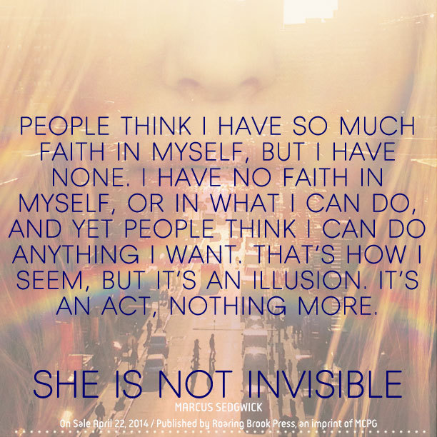 SHE IS NOT INVISIBLE by Marcus Sedgwick is on sale today! Order your copy here.