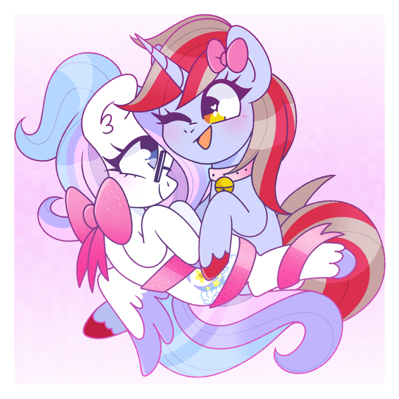 sapphire-shores:ALTALTALTALTALT🎀 Holiday YCH Pony Couples ✨$20 USD, DM for yours!(Click