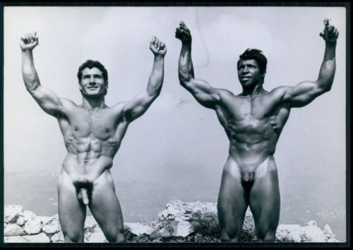 Gio Greco (left) and Mohammed aka Ahmed Boucetta aka Dick Sahara, Algerian who lived in France, [Pho