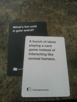 buzzfeed:  Sometimes a game of Cards Against