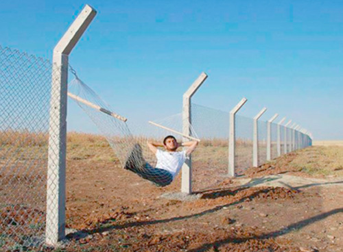 &ldquo;And on the Mexican border, Someone has ripped through a fence Of reinforced