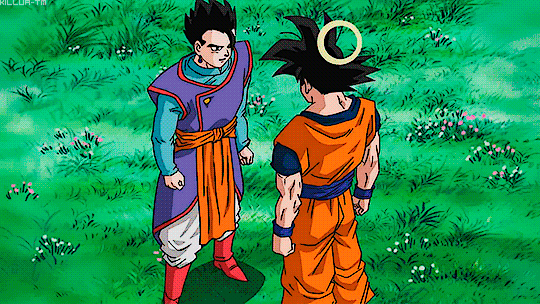 ramenuzumaki:  Happy Father’s Day! ❤Alright, Goku is not the best father in the world, BUT he definitely loves his sons. Just look at them!💕