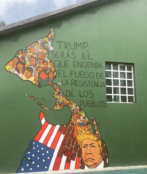 ‪“Trump, you will be the one who ignites the flame of the peoples’ resistance”La 72 Migrant ShelterT
