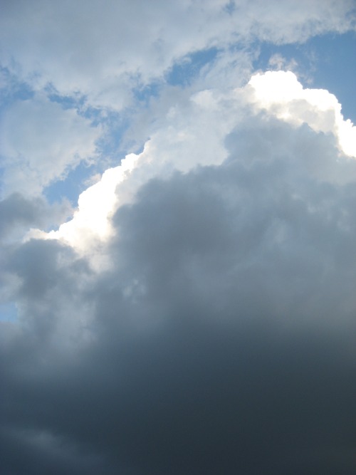 Storm clouds this evening.