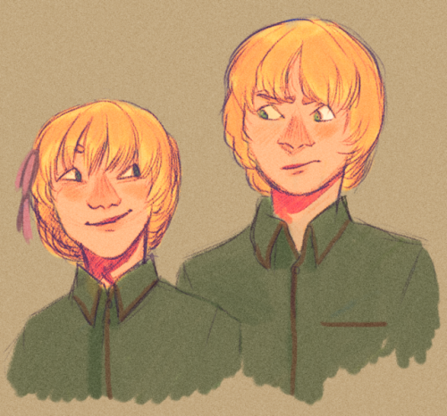 theknoflook:do you ever think about how hima draws them with kinda the same hair all the time? cause