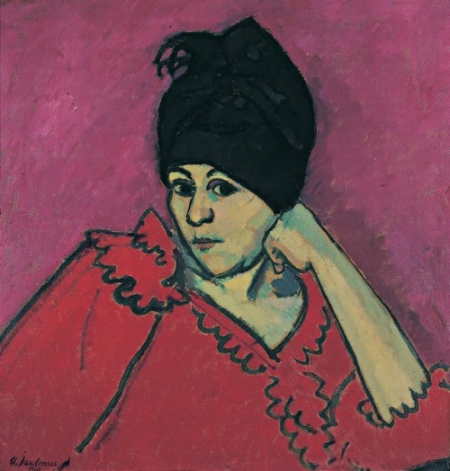 fleurdulys: Helene with Dark Blue Turban - Alexej von Jawlensky  1910