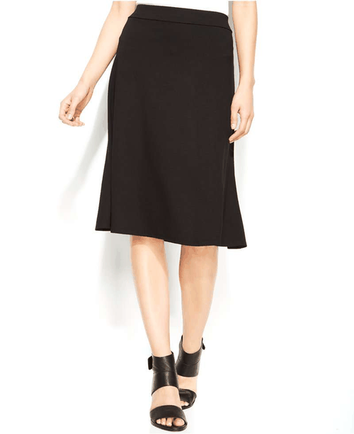 Eileen Fisher Solid Knee-Length Flare SkirtSearch for more Skirts by Eileen Fisher on Wantering.