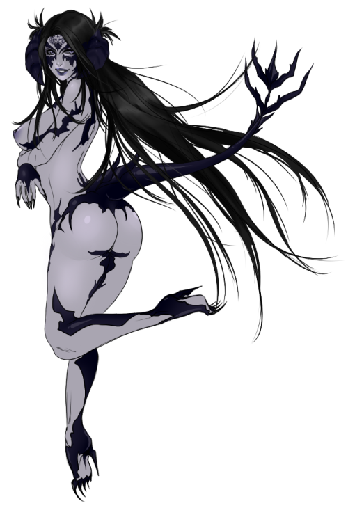 steffydoodles:  It’s my demon succubus babe who’s going to step on your face.  Happy Heavensward release!!! 