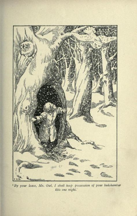 Illustration from “Old Fashioned Tales”, selected by E. V. Lucas, with illustrations by F. D. Bedfor