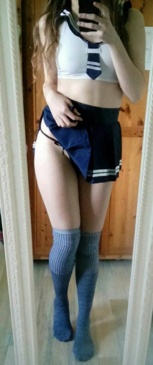 lilycaty:My school girl outfit The hottest girl in the world