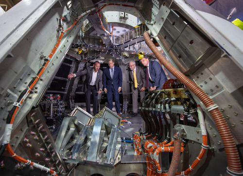 The Future of Space Exploration : Administration Jim Bridenstine tours the inside of the Orion test 