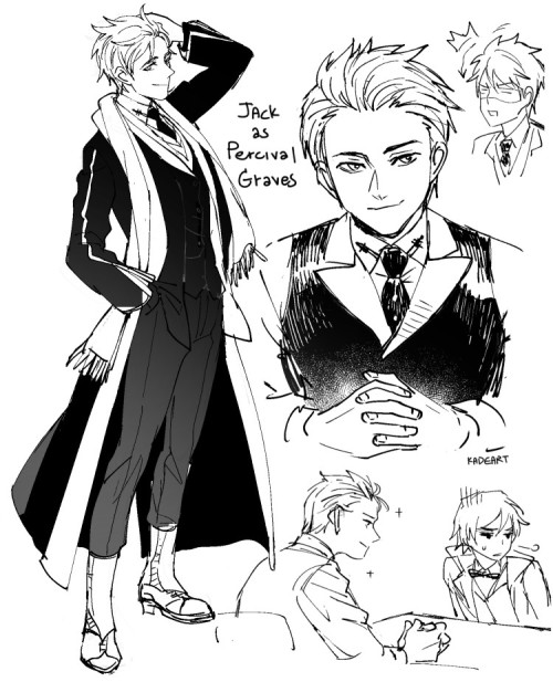kadeart:  HTTYD in Fantastic Beast AU*bonus : Jack Frost as Graves*  
