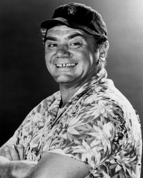 Gross, gap-toothed old masturbator Ernest Borgnine, who undoubtedly has a robust mushroom head