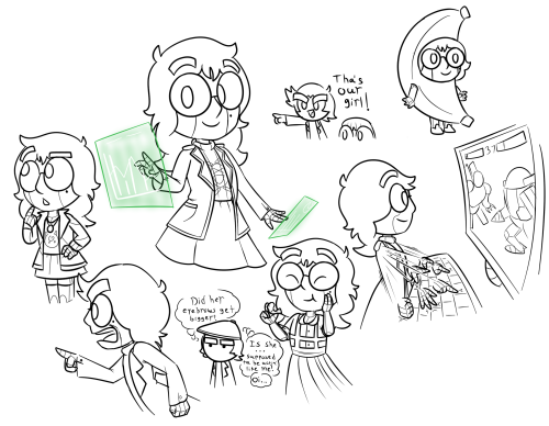 While I work on lining the comic, have some assorted doodles I&rsquo;ve done, plus some art for a ta