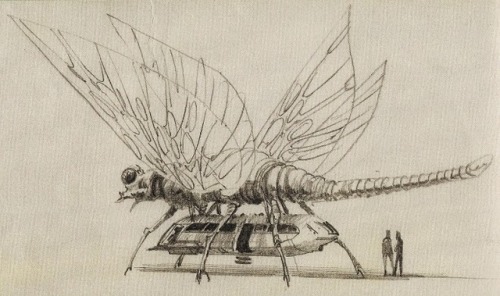 Though these flying creature designs by Ralph McQuarrie weren’t used for The Empire Strikes Back, th