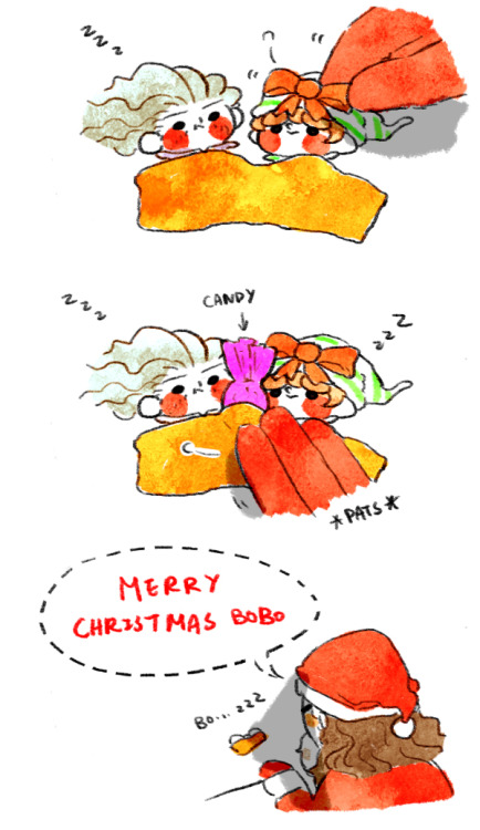 non6ix: MERRY CHRISTMAS EVERYONE Sorry for not having any decent holiday celebration pic so I drew 