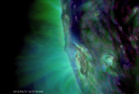Porn spaceplasma:  Solstice solar flare  On June photos